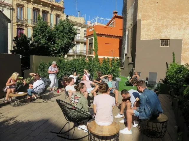 Valencia Spanish Language School Roof Garden, Spain