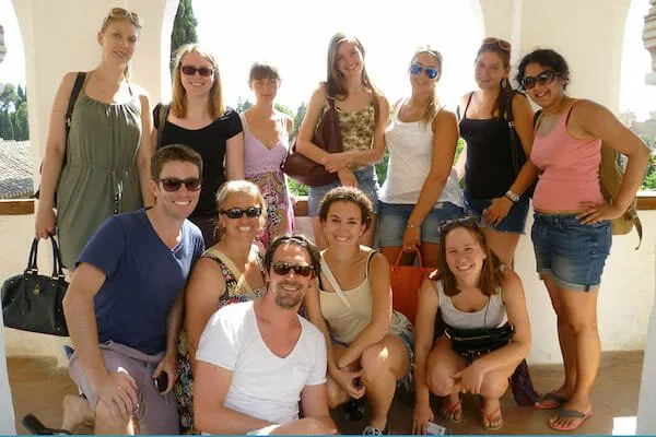 Granada Spanish Language School Excursion to the walled gardens of the Alhambra, Granada. 