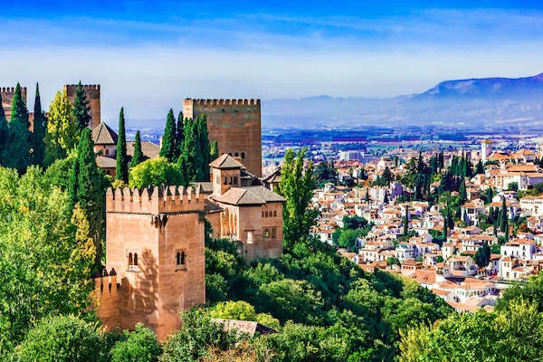 The Granada city skyine
