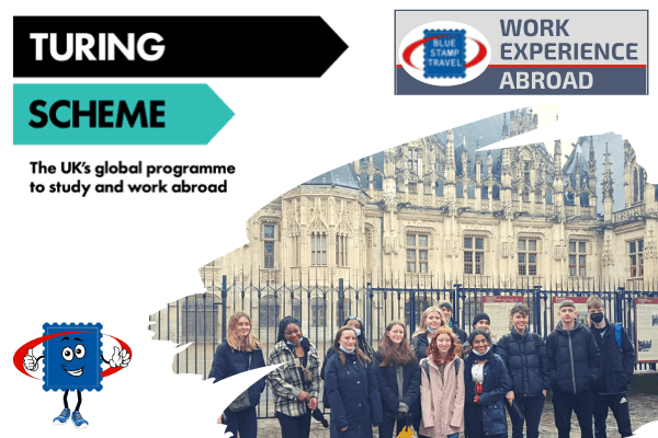Turing_Rouen Students in front of parliament building in Rouen