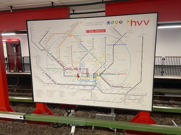 Train Map Hamburg Transport System