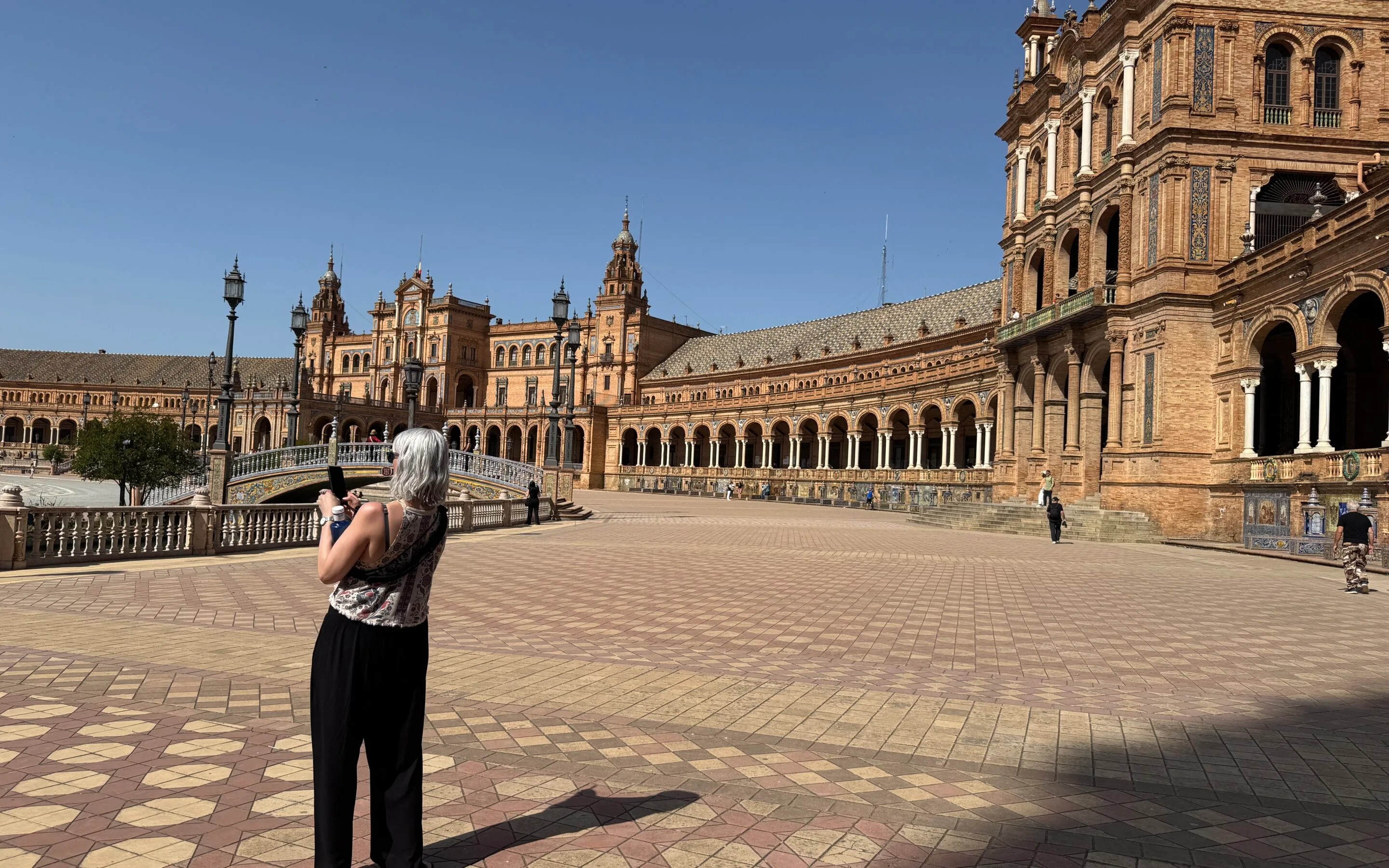 The Plaza de España in Seville, Spain.