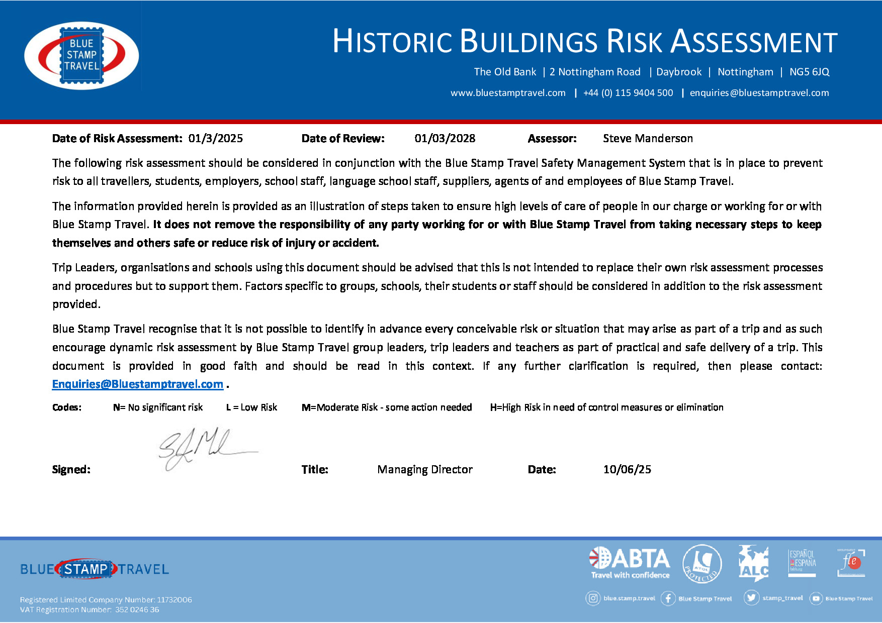Historic Buildings Risk Assessment