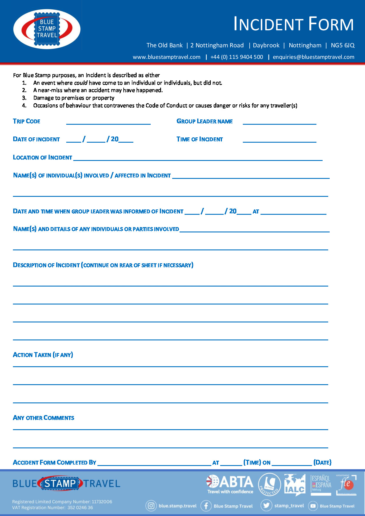 Incident Form