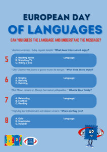 European Day of Languages and Q&A Sheets
