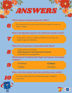 Flamenco in Spain and Q&A Sheets