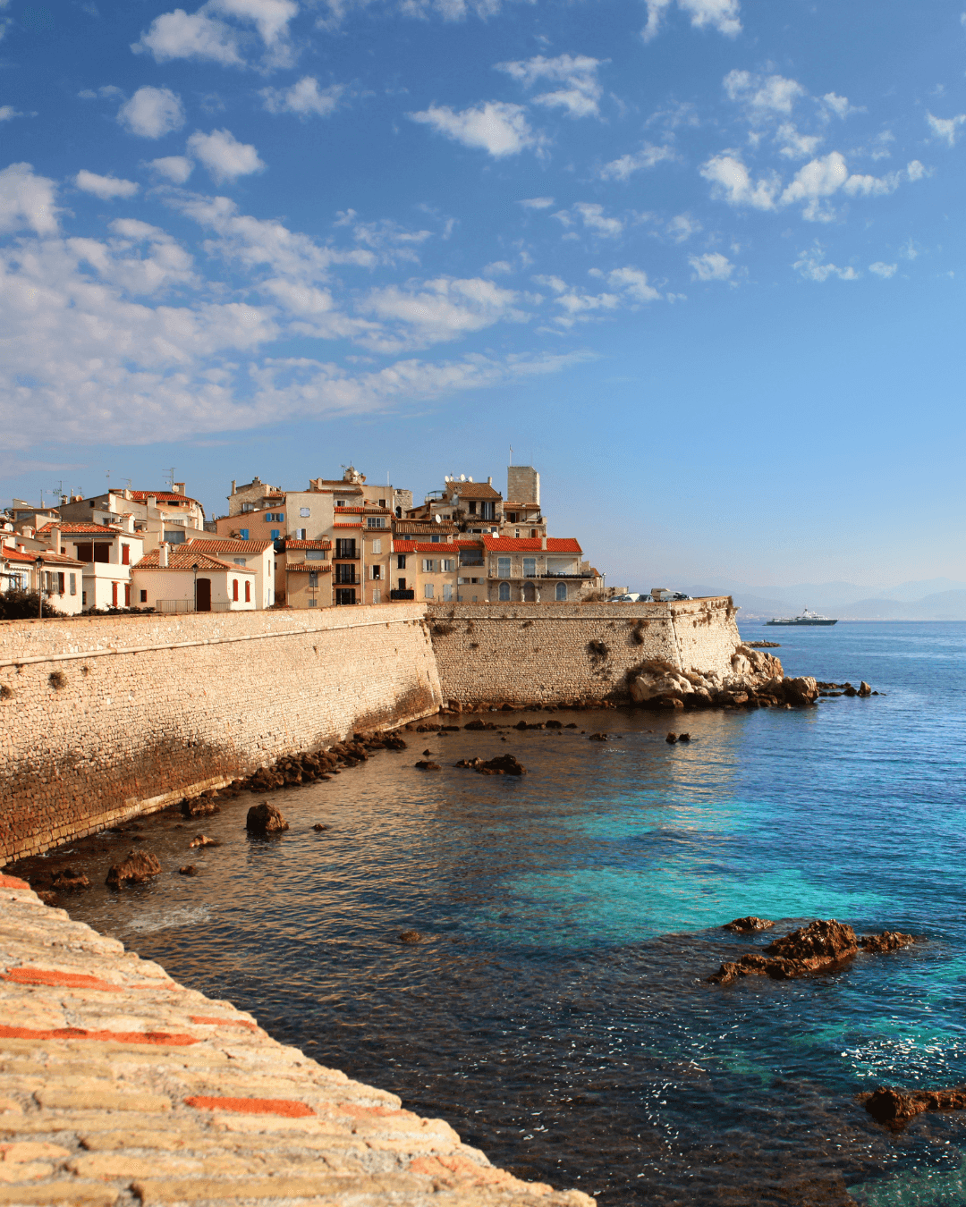 The harbour at Antibes in the sunshine