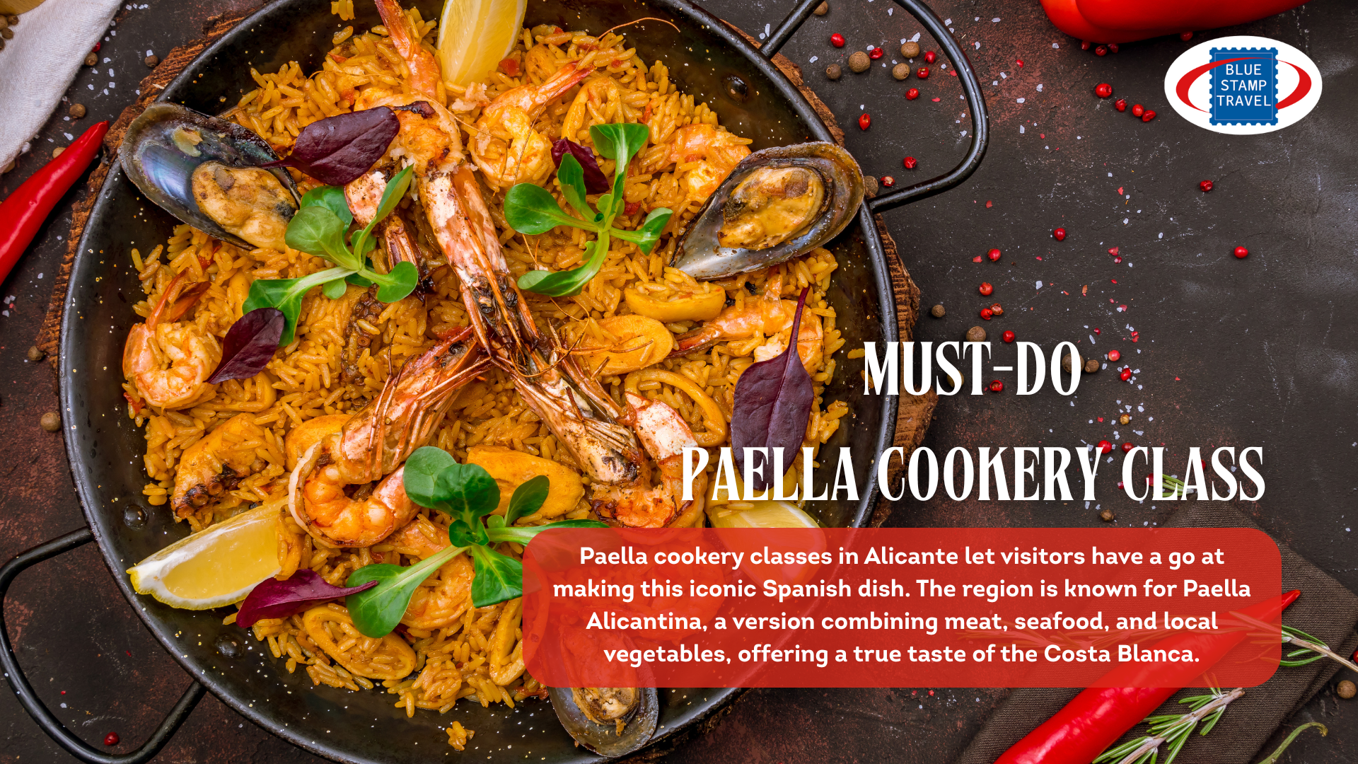 A dish of paella