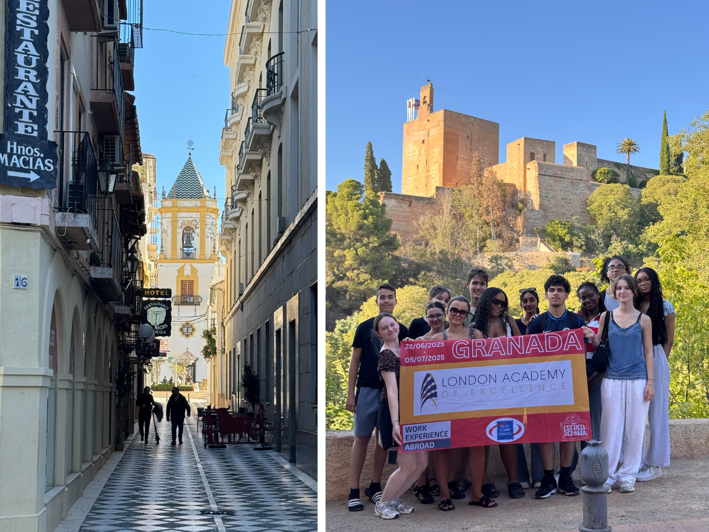 Two images from Granada