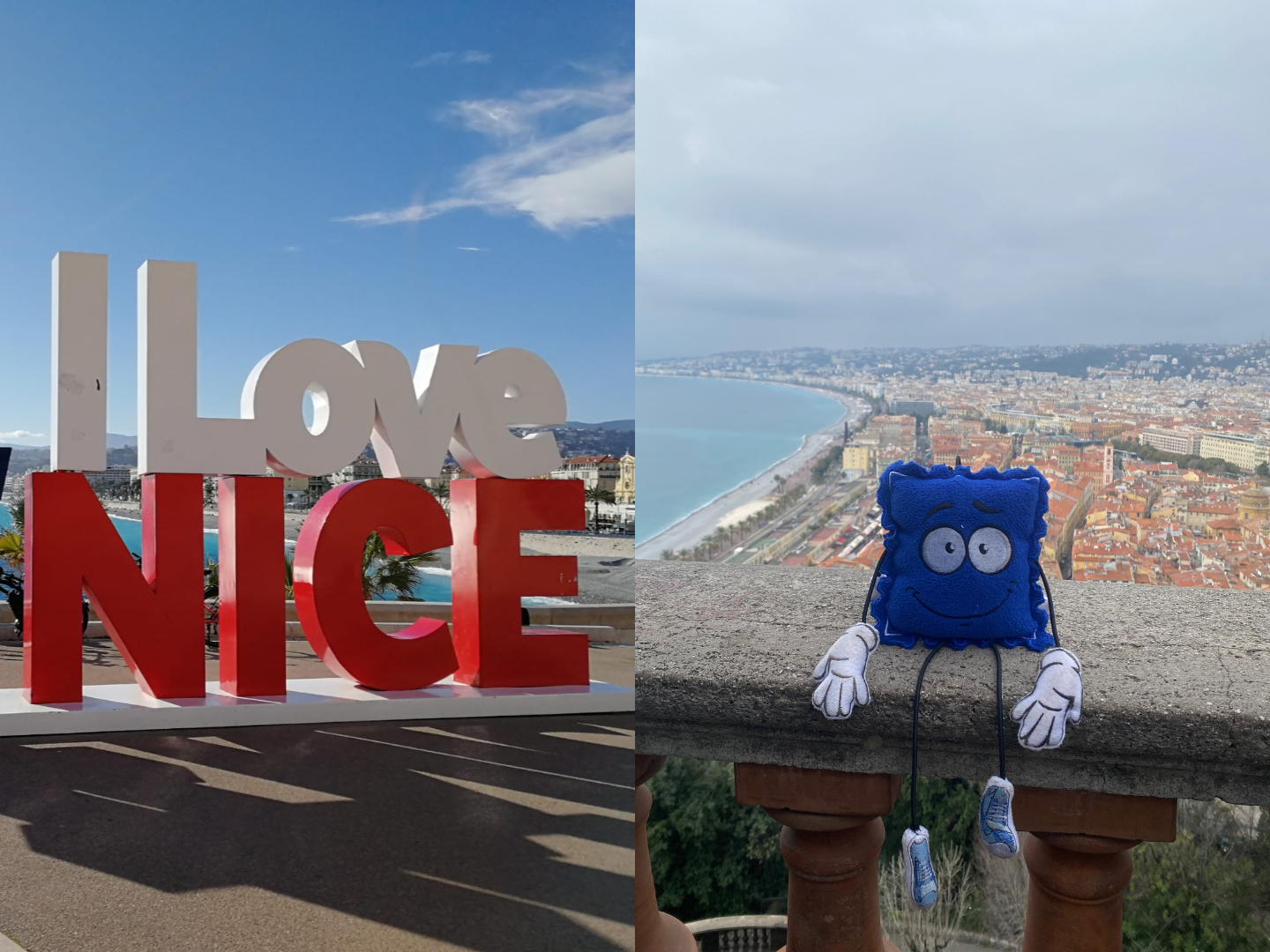 Two views of Nice