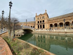 Photo of Plaza de España in Seville.