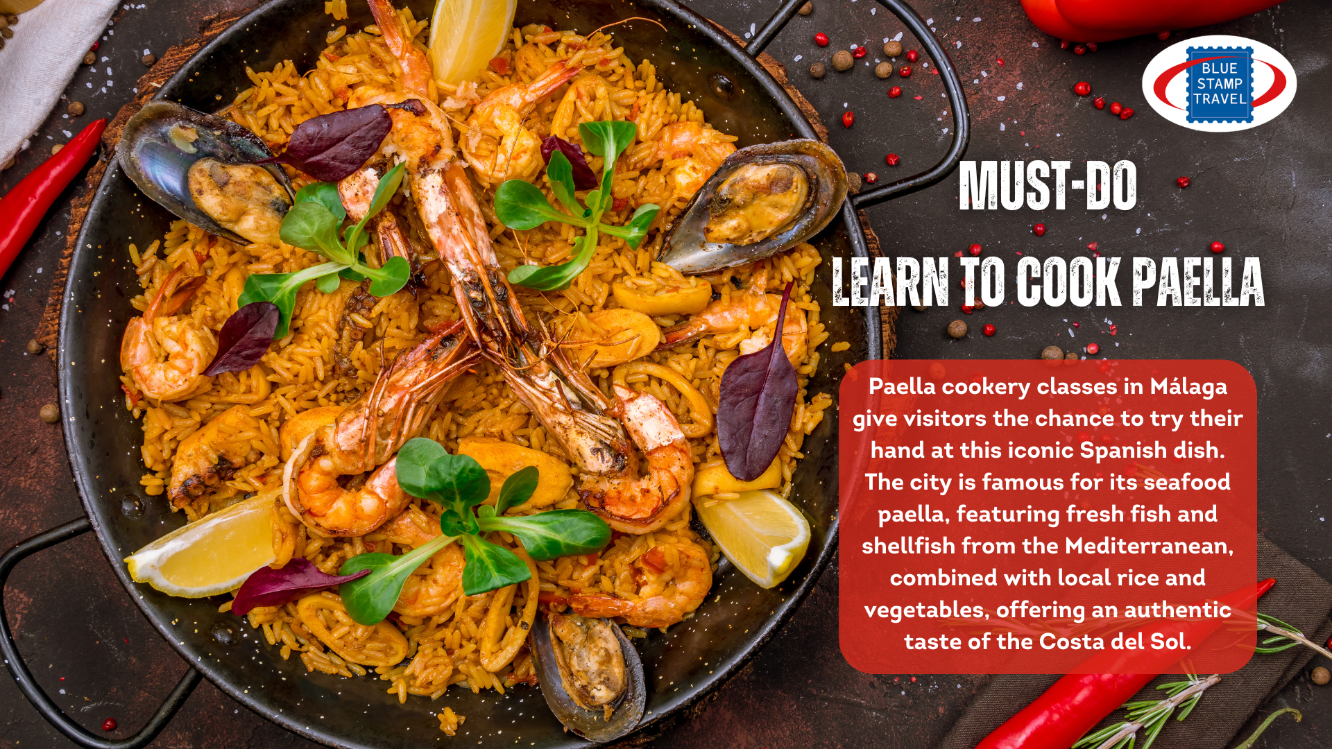 A dish of paella