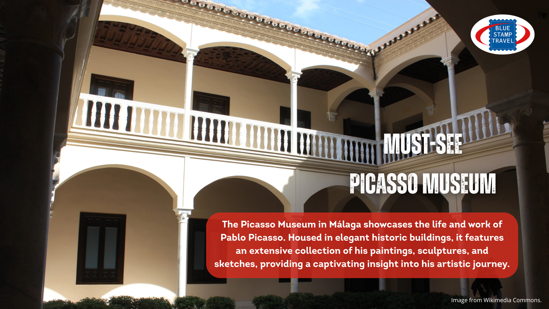 The courtyard of the Picasso museum