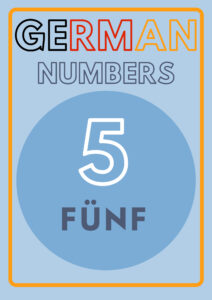 Numbers 1-20 in German