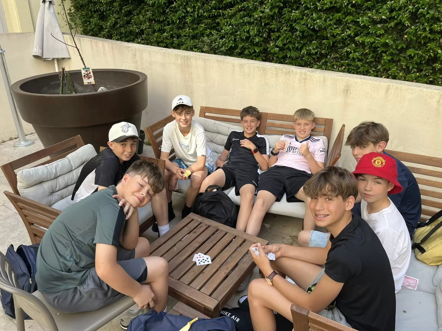 Students from the Beacon School on residential trips to Malaga and Montpellier.