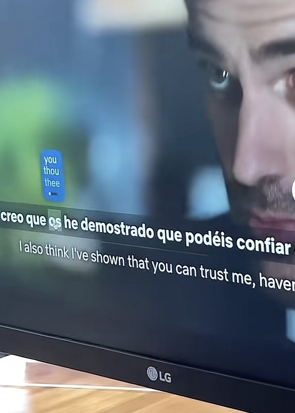 Example of Language Reactor chrome extension in action while watching foreign films.