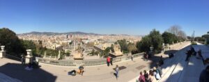 Panoramic view over Barcelona.
