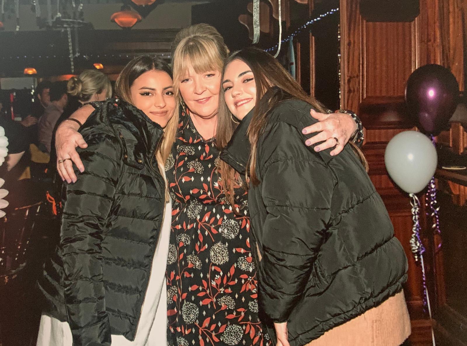 Photo of Diana's host family that she stayed with while studying abroad.