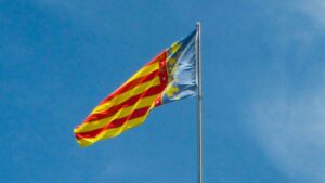 The Valencian flag.