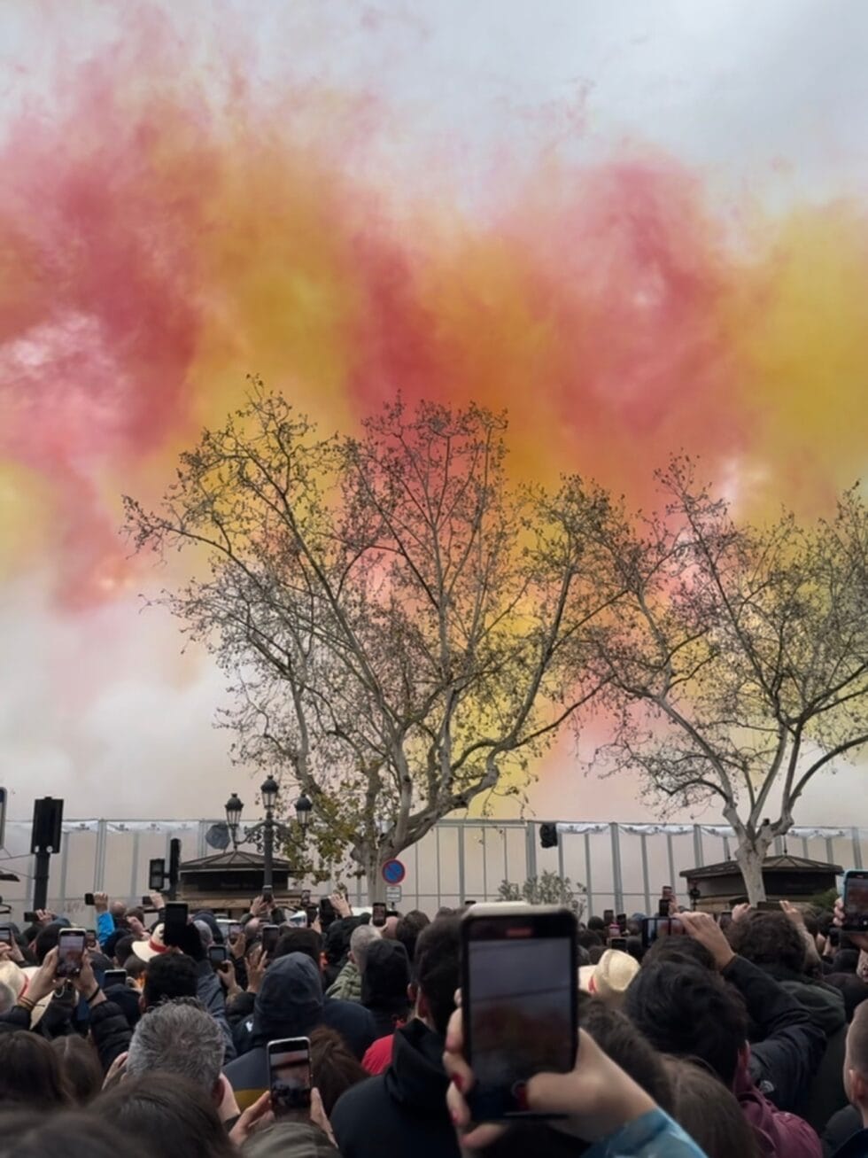 The Mascletà at Las Fallas festival in Valencia.