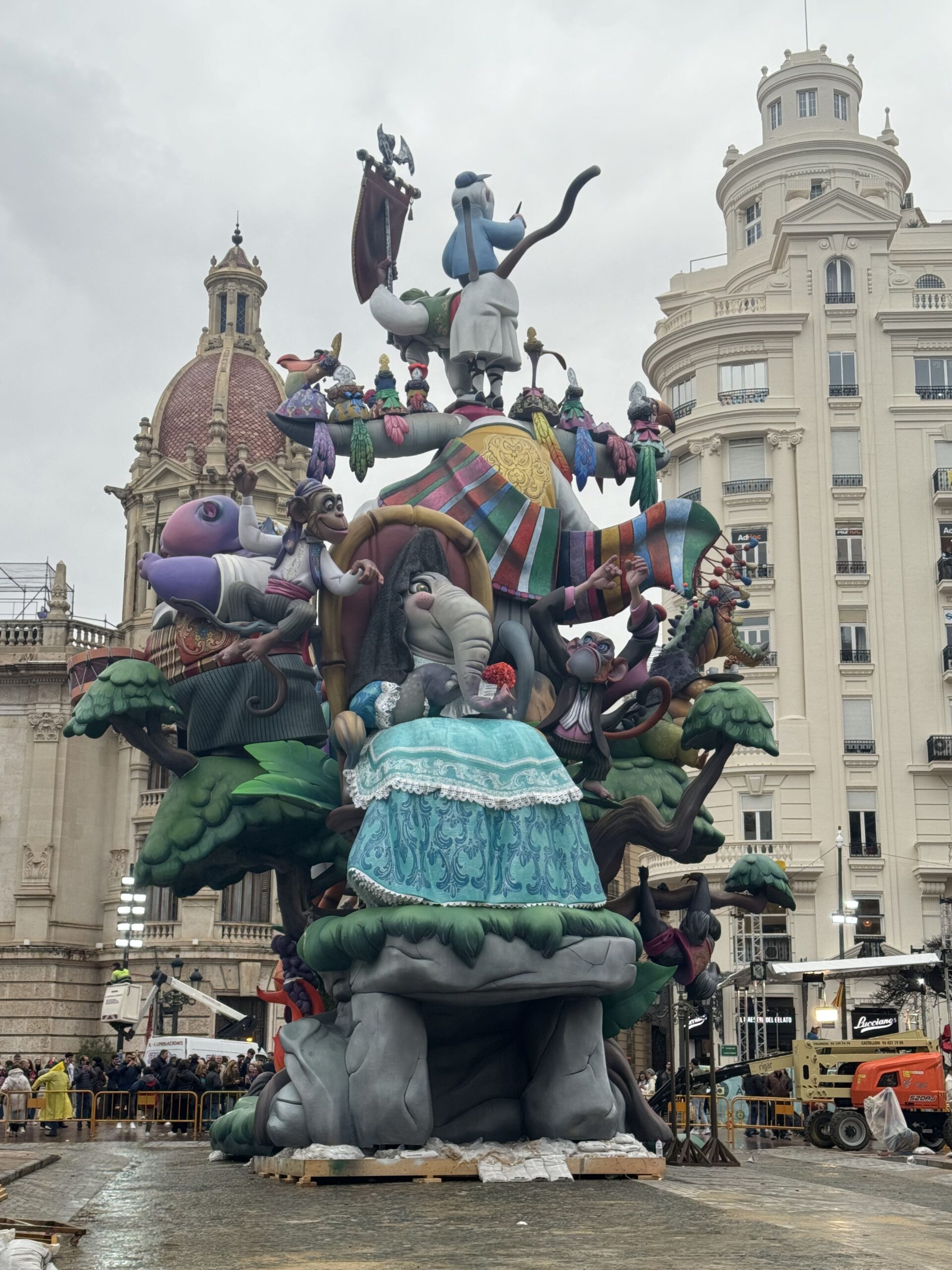 Ninots at Las Fallas in Valencia.