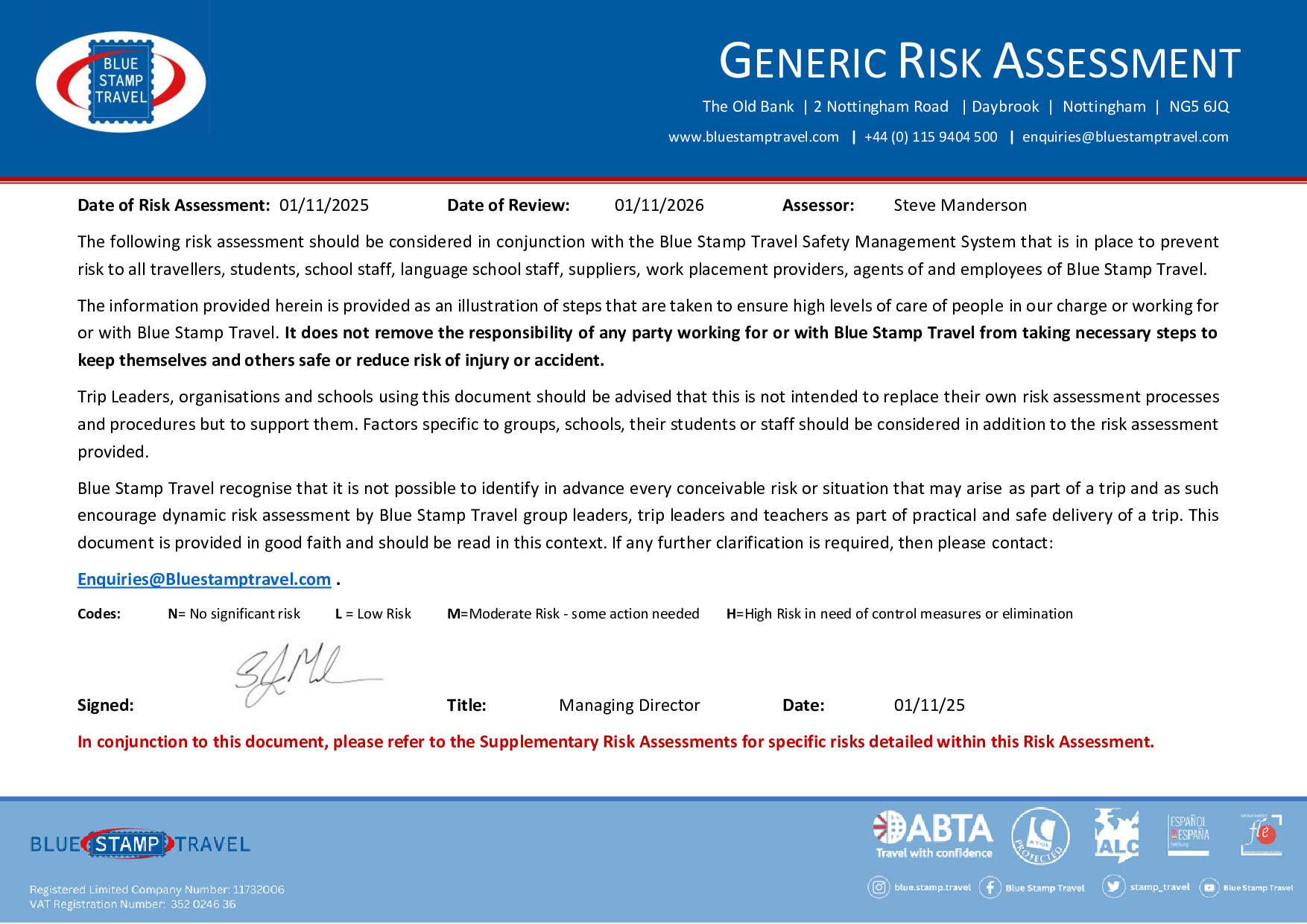 Risk Assessment
